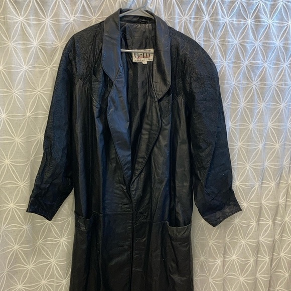 Jackets & Blazers - Vintage G-III Leather Fashions Long Leather Jacket